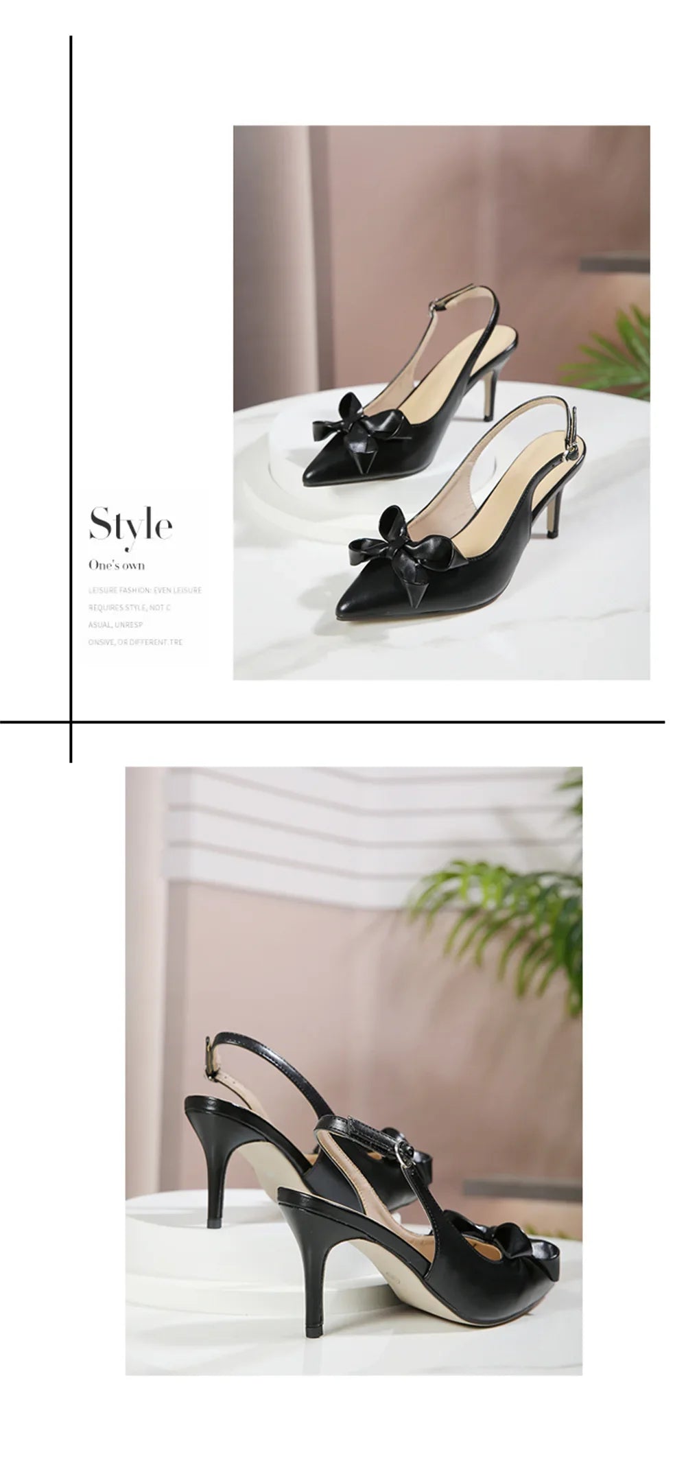 Big Size 42 Summer Elegant Beige Slingback Pumps Sexy Pointy Toe Black Thin High Heels Shoes Women Bow Knot Office Lady Shoes