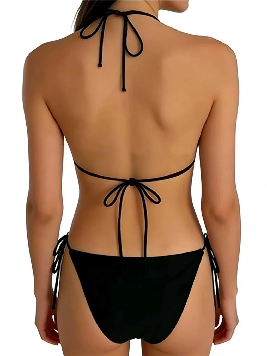 New Sexy Shell Beads Scalloped Bikini Women Swimwear Female Swimsuit Two-Pieces Bikini Set Halter Bather Bathing Suit Swim V8026