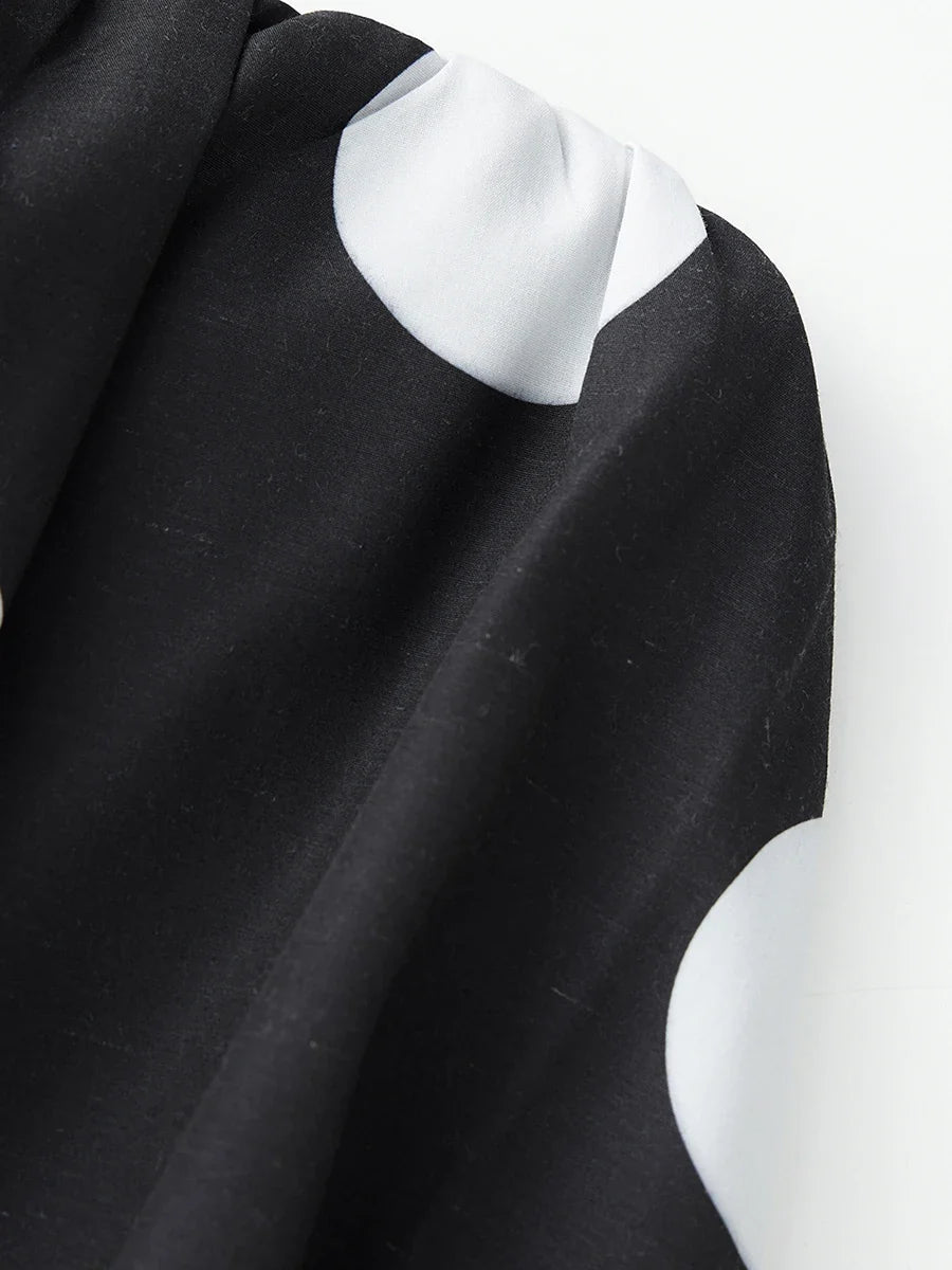 Women Mini Dress Dot Print Backless Tube Dress Summer Party Fashion Casual Strapless Dress
