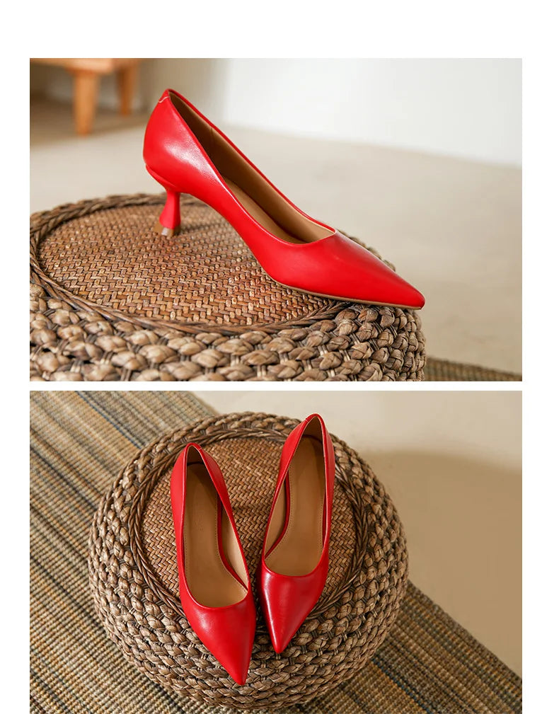 Patent Leather Fashion High Heels 2026Pointed Toe Pumps Elegant Woman Heeled Shoes Shallow Mouth Candy Colored Sexy Single Shoes