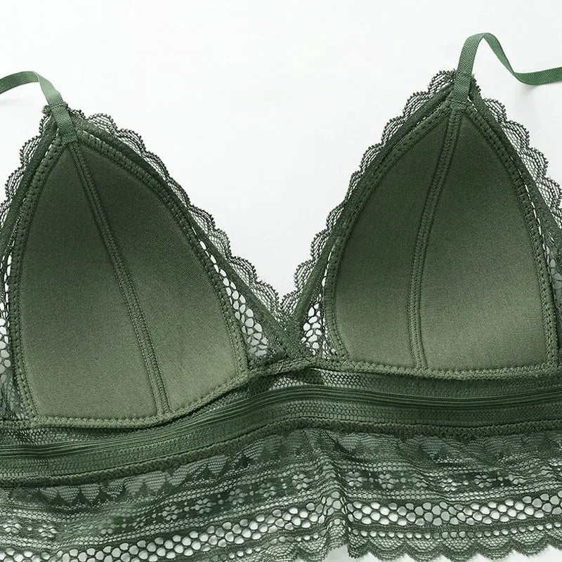Women Invisible Lace Bras Backless Bra U Backless Bralette Triangular Sexy Bralette Soft Low Back Lingerie Tank Top