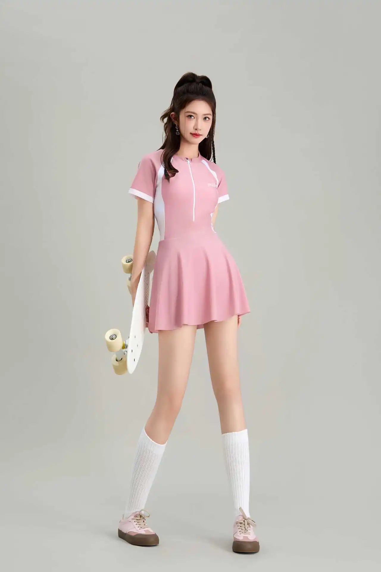 New Swimsuit for Women, Slightly Overweight, Plus Size Jumpsuit Style, Conservative and Slimming, Hot Spring Swimsuit Wholesale