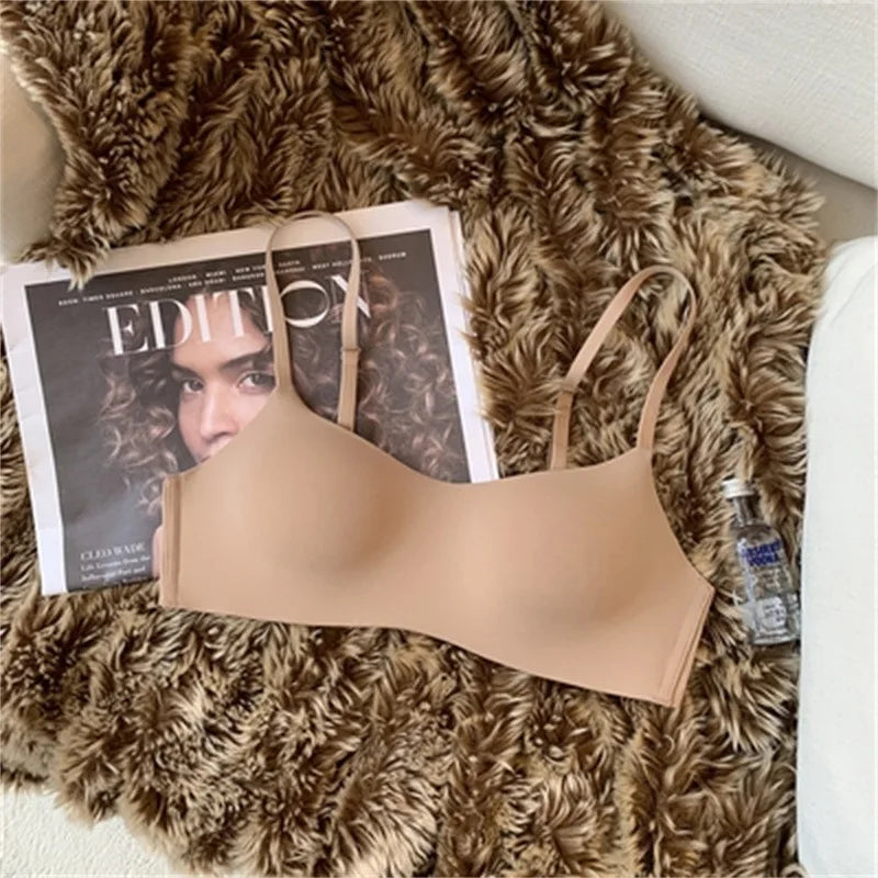 Seamless Bras For Women Small Chest 1/2 Cup Non-Wire Bra Push Up Bra Female Support Underwear Sexy Lingerie Intimates S-XL