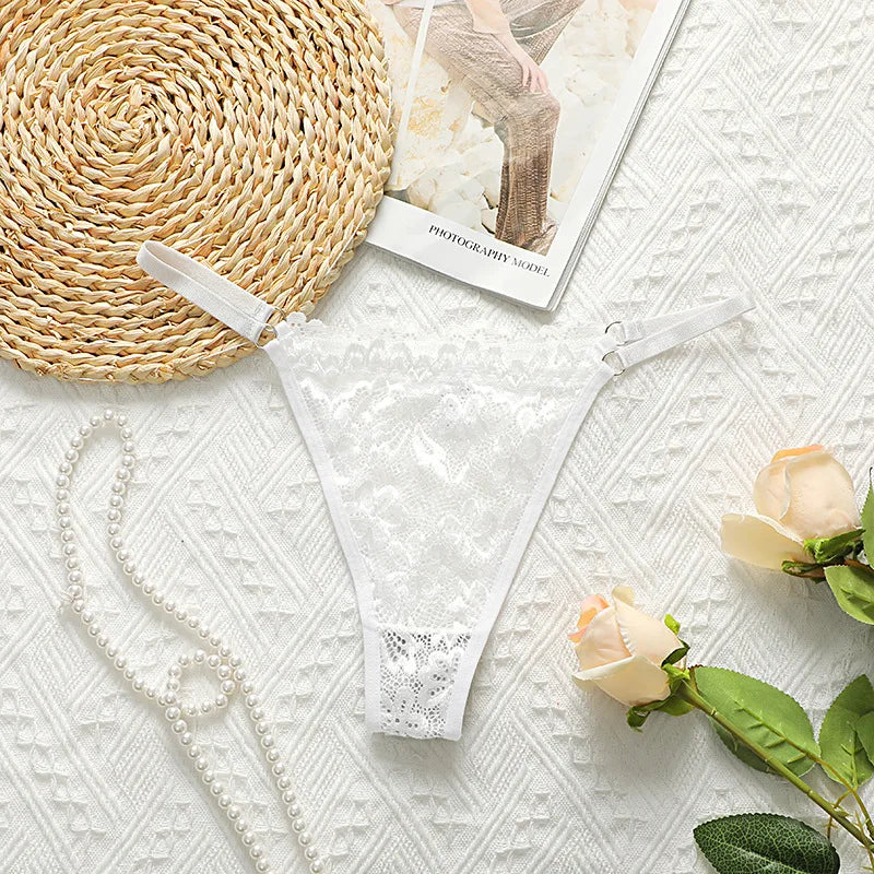 Toucheart Sexy Ultra Thin Underwear For Women Transparent Lace Underwear Comfortable Breathable Briefs Exotic Mesh Underwear New