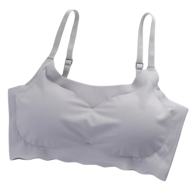 Seamless Bra Push Up Bras For Women Ice Silk Underwear Sports Fitness Bra Sexy Lingerie No Steel Ring Soft Support Bra