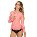 Women's Long Sleeve Tankini Set 2026 Sports Swimsuit Summer Beachwear Two-Piece Bathing Suits for Pool Swimming And Surfing