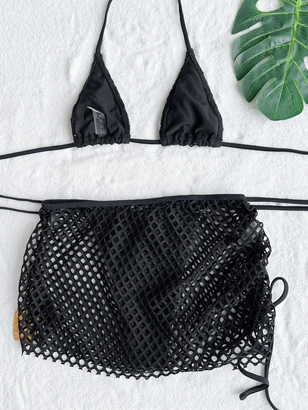 DEKA Tie Side Mini Micro Bikini Set With Skirt Halter Female G-String Thong Swimsuit Women Swimwear Bather Bathing Suit Swim