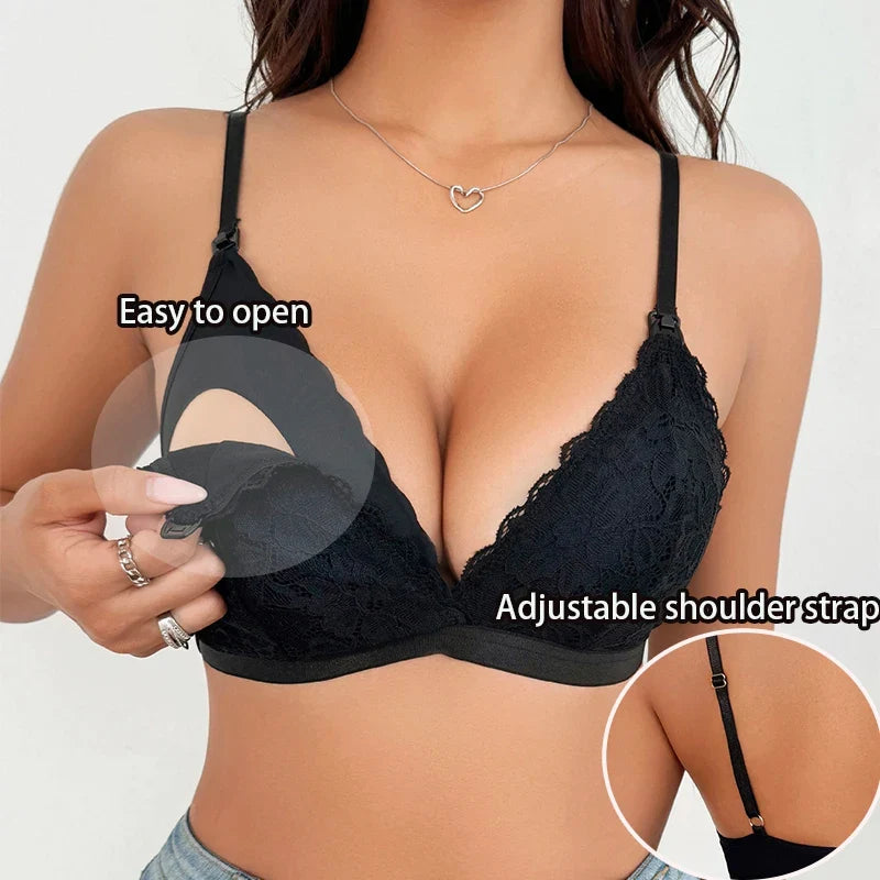 High Quality S-XL Nursing Bra for Women Maternity Push up No Steel Rings Anti Sagging Comfortable Underwear for Breastfeeding