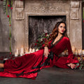 Ultra Long Morning Dress Gown Autumn Winter Velour Sleepwear Women Warm Bathrobe Kimono Sexy Lace Trim Nightgown Bride Homewear