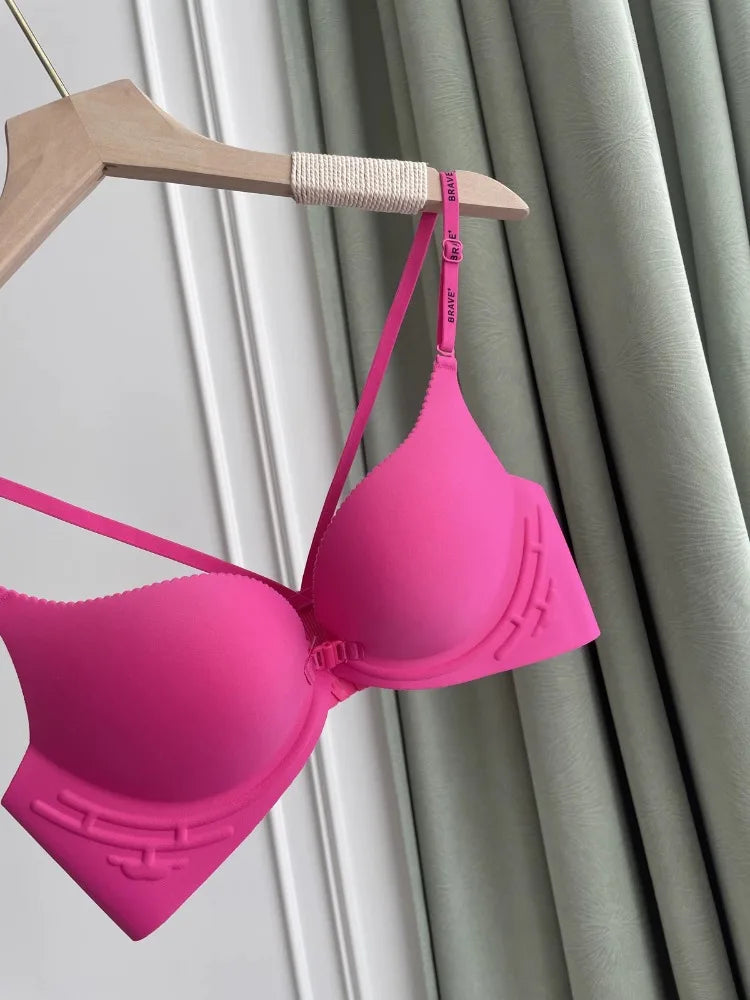 MOYISU Japanese Dopamine Front Button Small Chest Lift Show Large|Women's Anti-Sag Summer Sexy Beauty Bra Top Comfort Fit