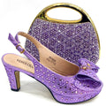 Doershow High Quality African Style Ladies Shoes And Bags Set Latest green Italian Shoes And Bag Set For Party  HA1-1