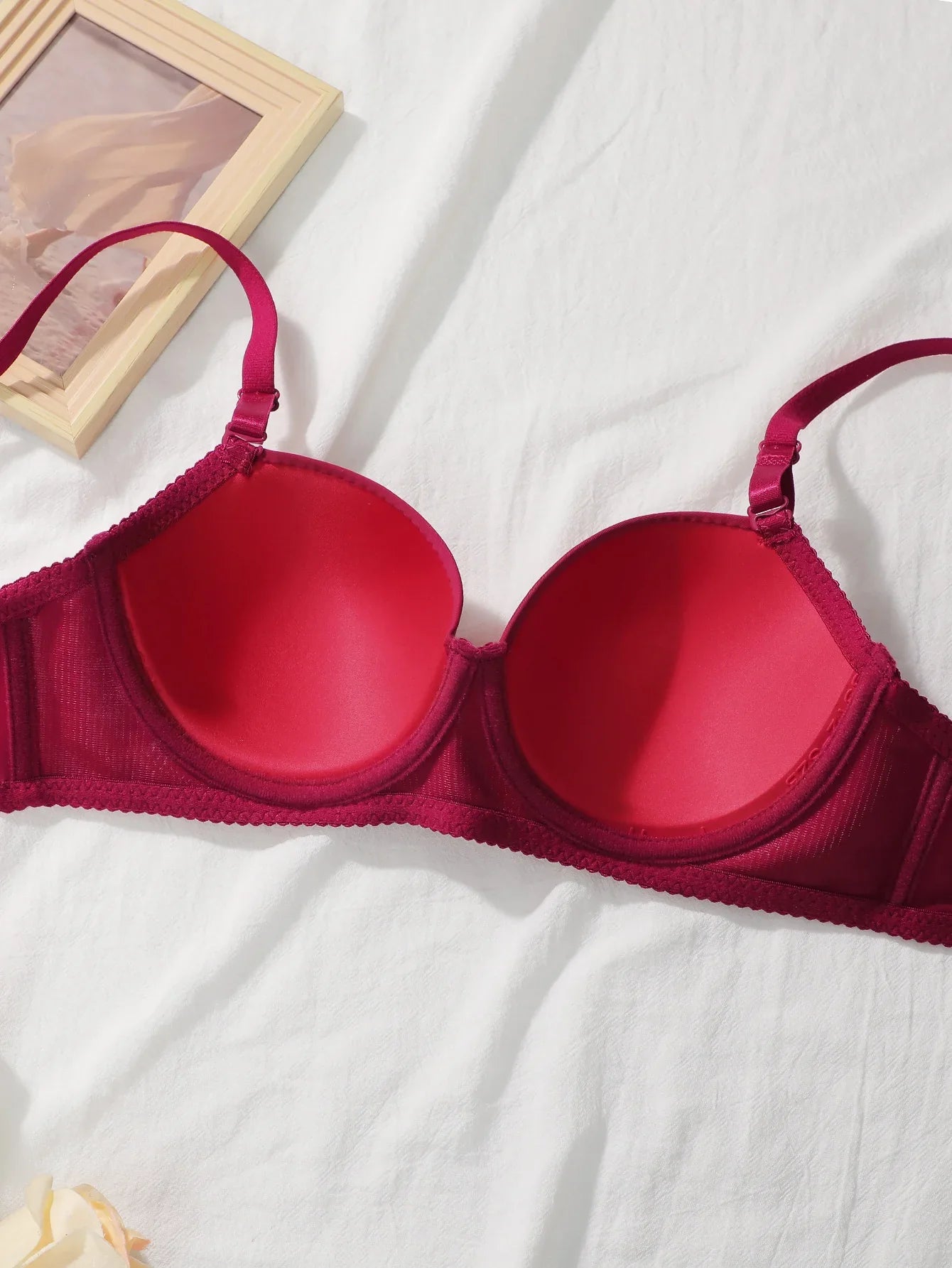 Hot selling solid color 2-piece underwear set multi-color daily four season Bra set comfortable to wear sexy Lingerie 2611