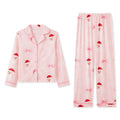 Women’s Two Piece Christmas Pajamas Set Long Sleeve Button Shirt Tops and Long Pants Fall Lounge Outfits