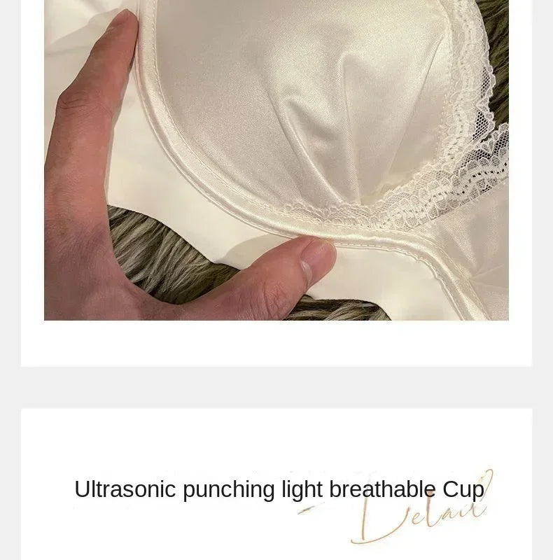 Desire Thin Push-up Seamless Adjustment Women's Small Breasts Sexy Underwear Without Underwire Support Anti-sagging Bra Summer
