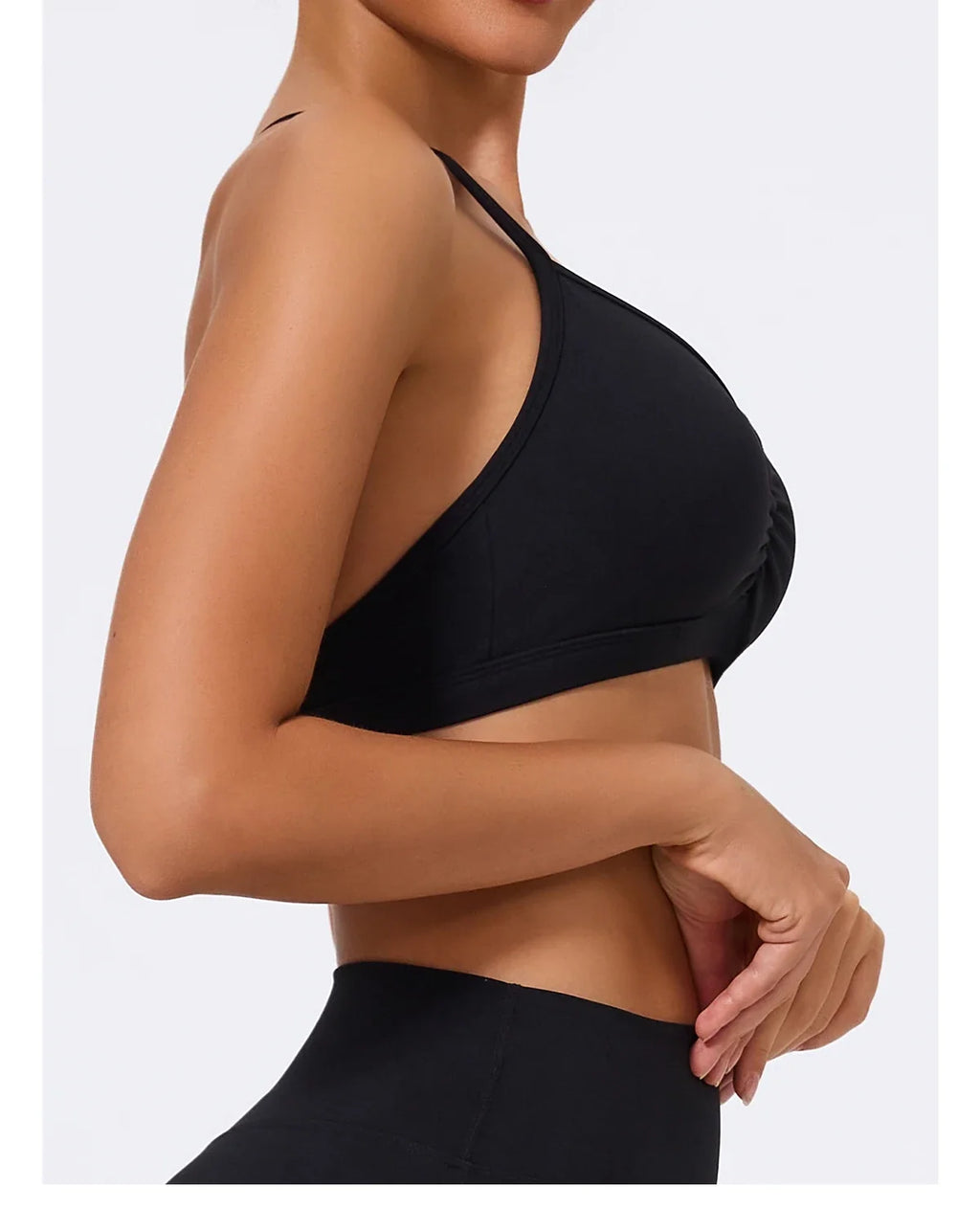 Hearuisavy Summer Scrunch Sports Bra Gym Top Women Running Back Cross Top Sportswear Yoga Underwear Fitness Workout Yoga Clothes