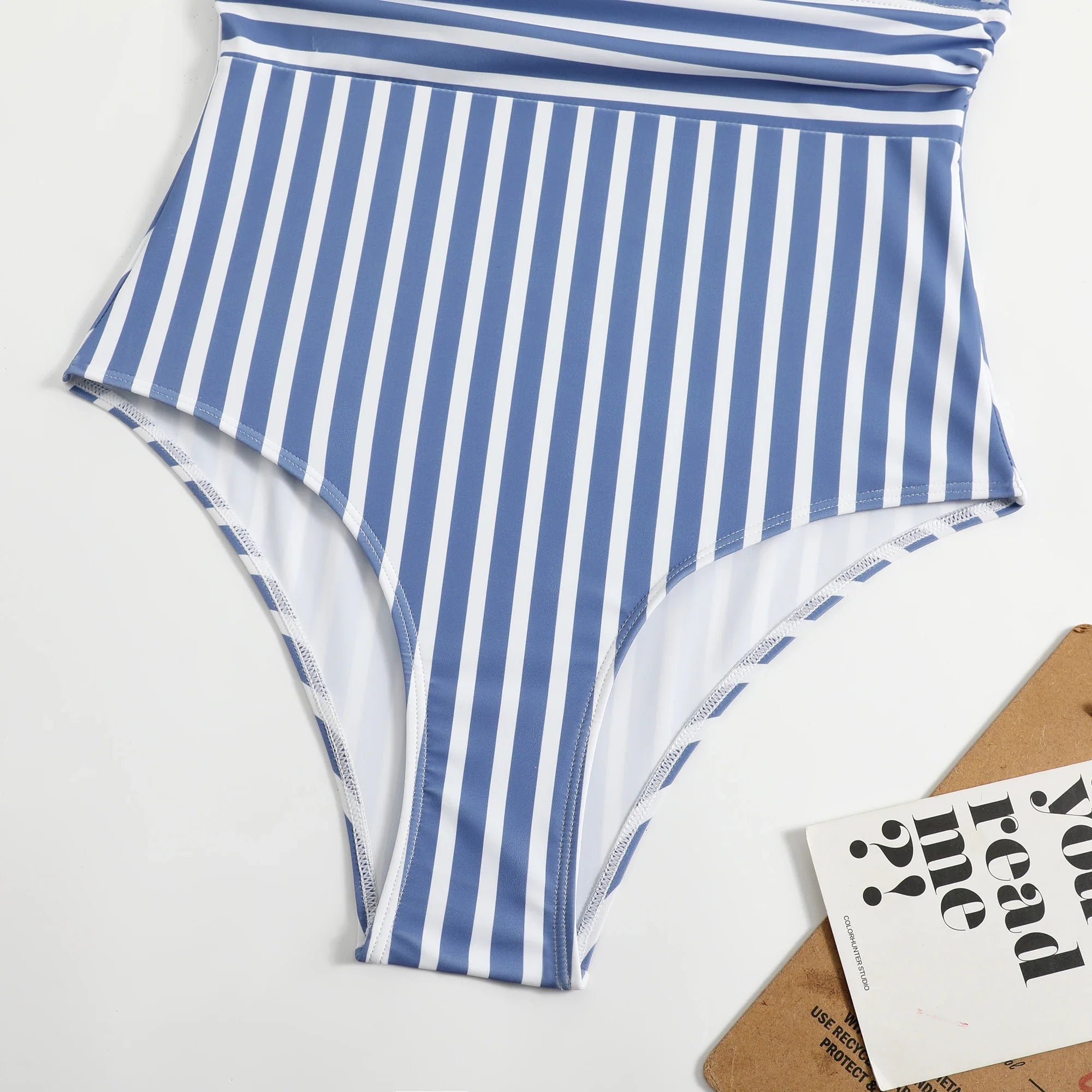2026 Striped One Piece Swimsuit Vintage Swimwear Women V-neck Bathing Swimming Suit Female Summer Beachwear Bodysuit