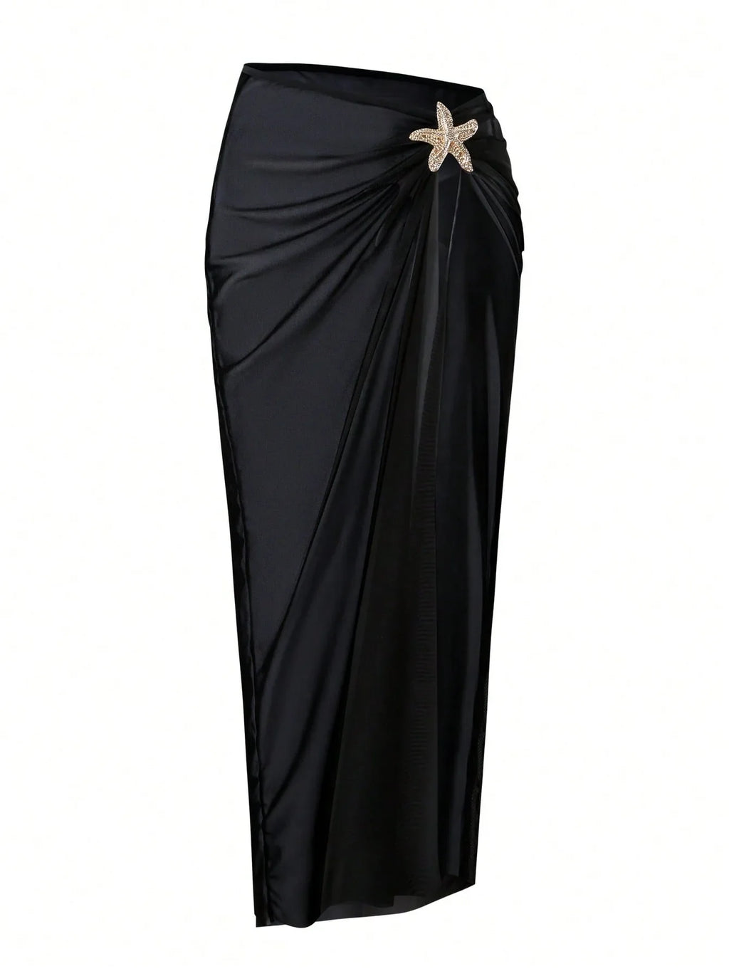 Vintage Black White Long Skirt Swimwear Sets Women Deep V Neck Starfish Hollow Out Bathing Suit Holiday One Piece Swimsuit 2026