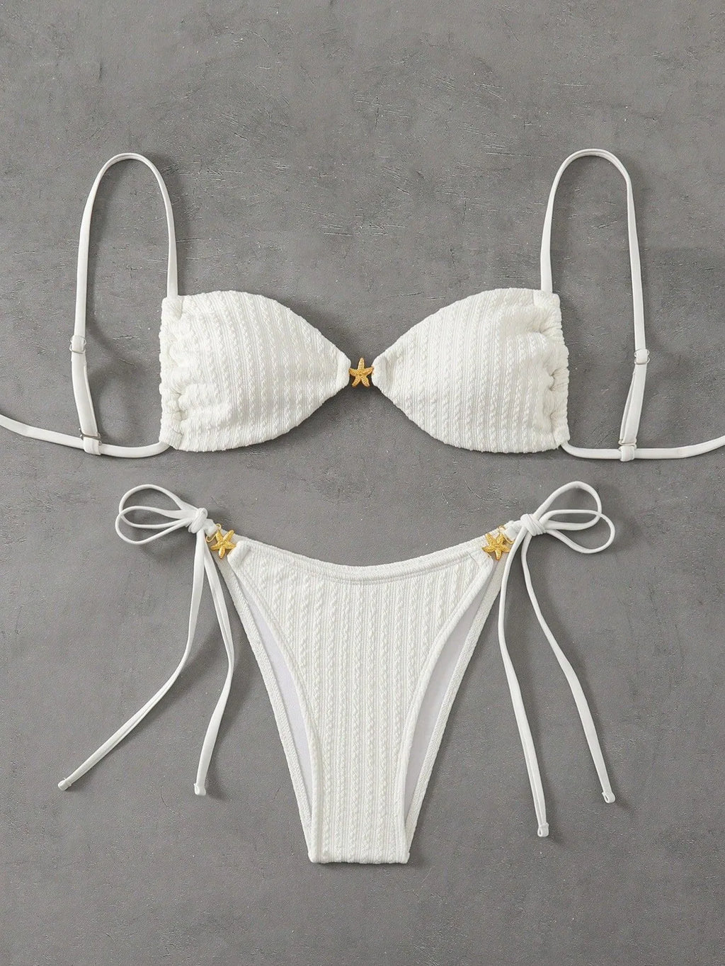 Solid Split Swimsuit Women 2 Piece Triangle Bandage High Cut Thong Bikini Push Up Summer New Sexy Bathing Suit Beachwear