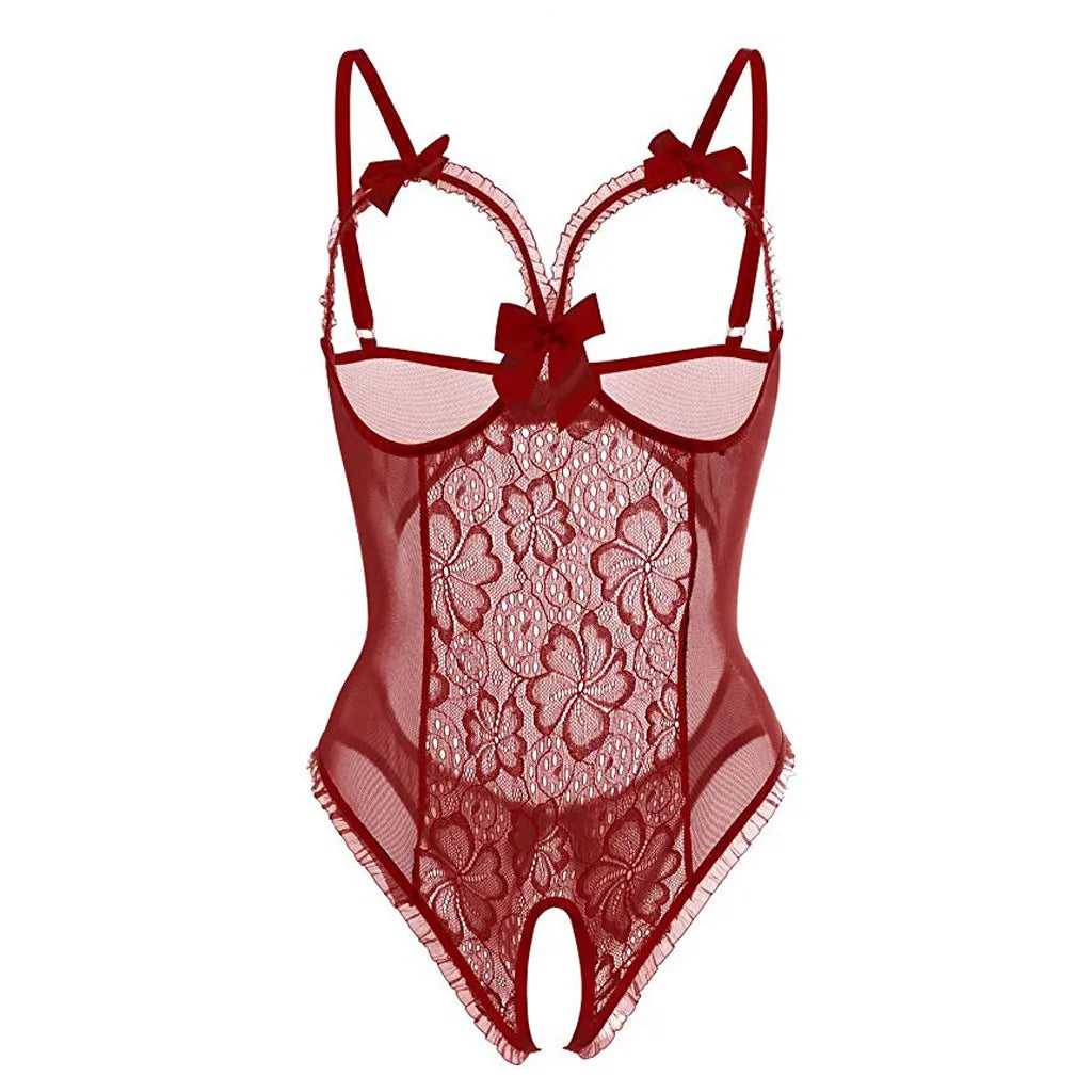 Transparent Lingerie Babydoll Dress Lingerie Open Bra Porn Sexy Lingerie Open Crotch Sexy Costumes Erotic Underwear For Women