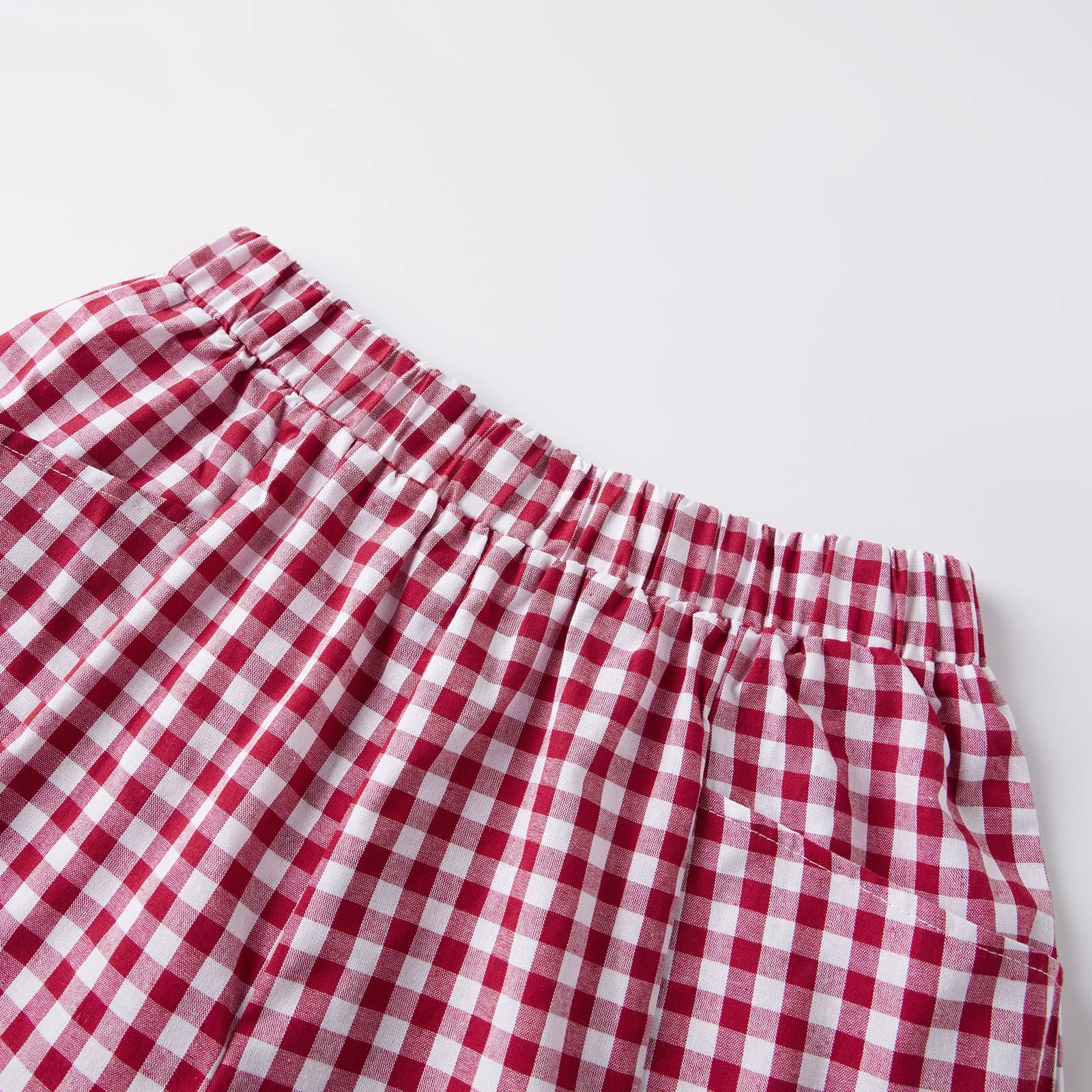 Summer Women's Loose Plaid Shorts Elastic Waist Wide Leg Shorts with Pockets Daily Lounge Casual Going Out Short Pants