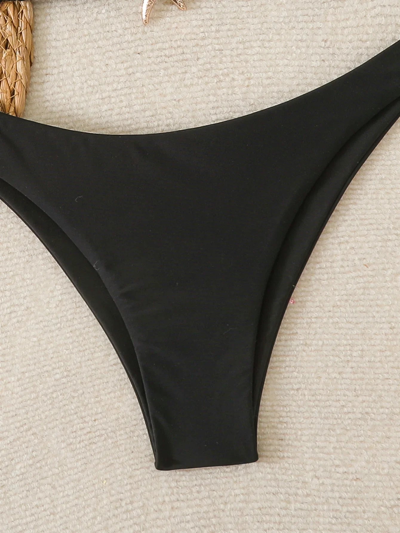 Halter Triangle String Bikinis 2026 Women Sexy Swimsuit Solid Starfish Swimwear Female Bathers Bathing Swimming Swim Suit