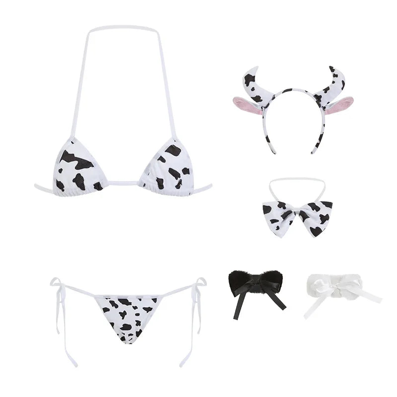 Cosplay Costume Exotic Lingerie Set Women Sexy Outfit Fancy Halter Mesh Bandage Exotic Uniform Japanese Role Play Sex Clothes