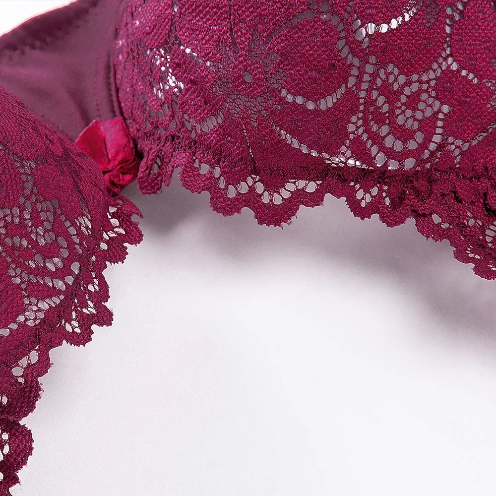 Fashion Bras For Womens Lingerie Lace Bra Underwire Plus Size Brassiere Sexy Underwear BH Top  B C D DD E F Cup