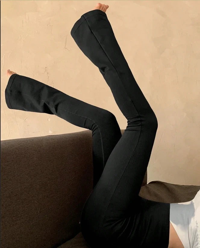 Autumn High-Waisted Women's Micro Yoga Fitness Pants Tight Fit Comfortable Outdoor Suitable Leggings with No Awkward Lines