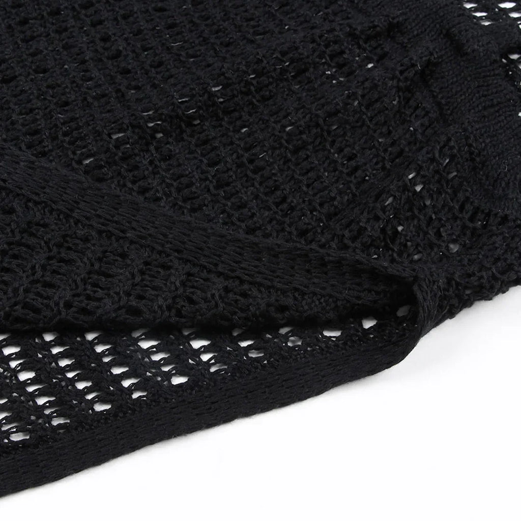 Sexy Fringe Tassel Knitted Crochet Tunic Beach Cover Up Women Long Dresses Cover-ups Beach Dress Beach Wear Beachwear Female