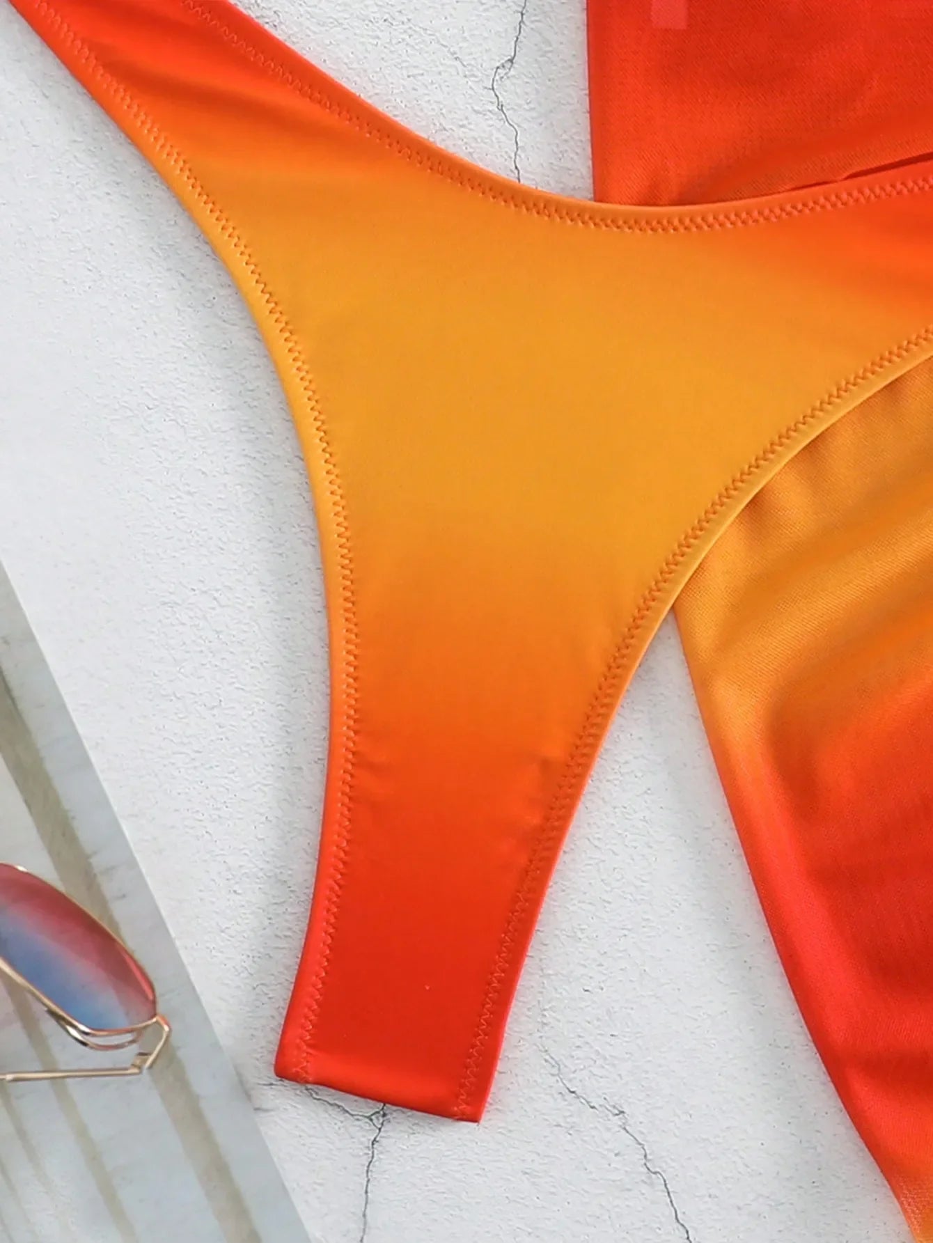 sexy tie dye print halter bikinis sets 3pcs with cover mesh skirt thong swimsuit bathing suit beach outfits biquini tankini