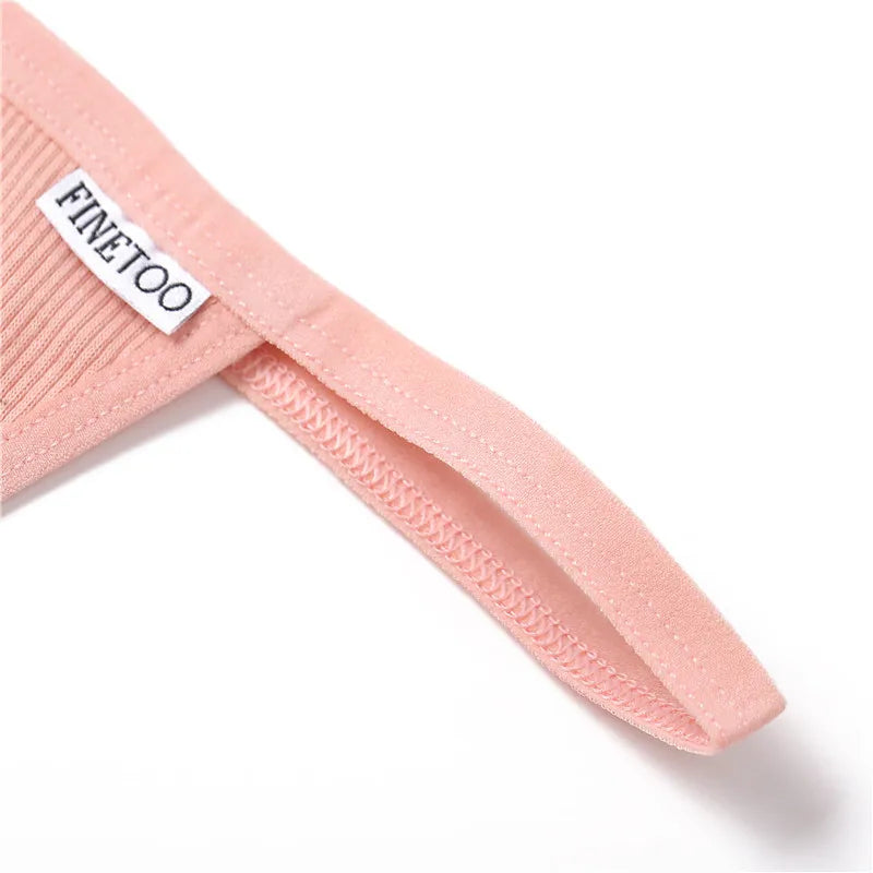 3Pcs/set Cotton Thongs M-XL Sexy Bikini Panties Women T-Back Underpants Girls Low Waist G-string Underwear Female Lingerie 2022