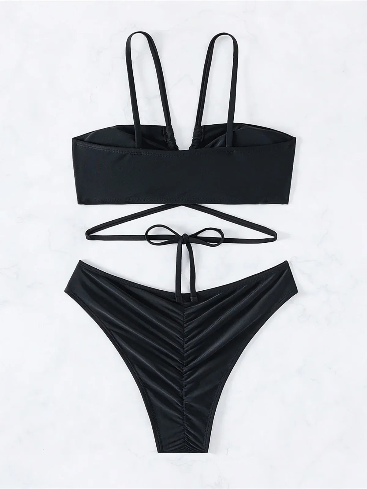 S - XL Cut Out Scrunch Butt Bikini Female Swimsuit Women Swimwear Two-pieces Bikini set Brazilian Bather Bathing Suit Swim K7300
