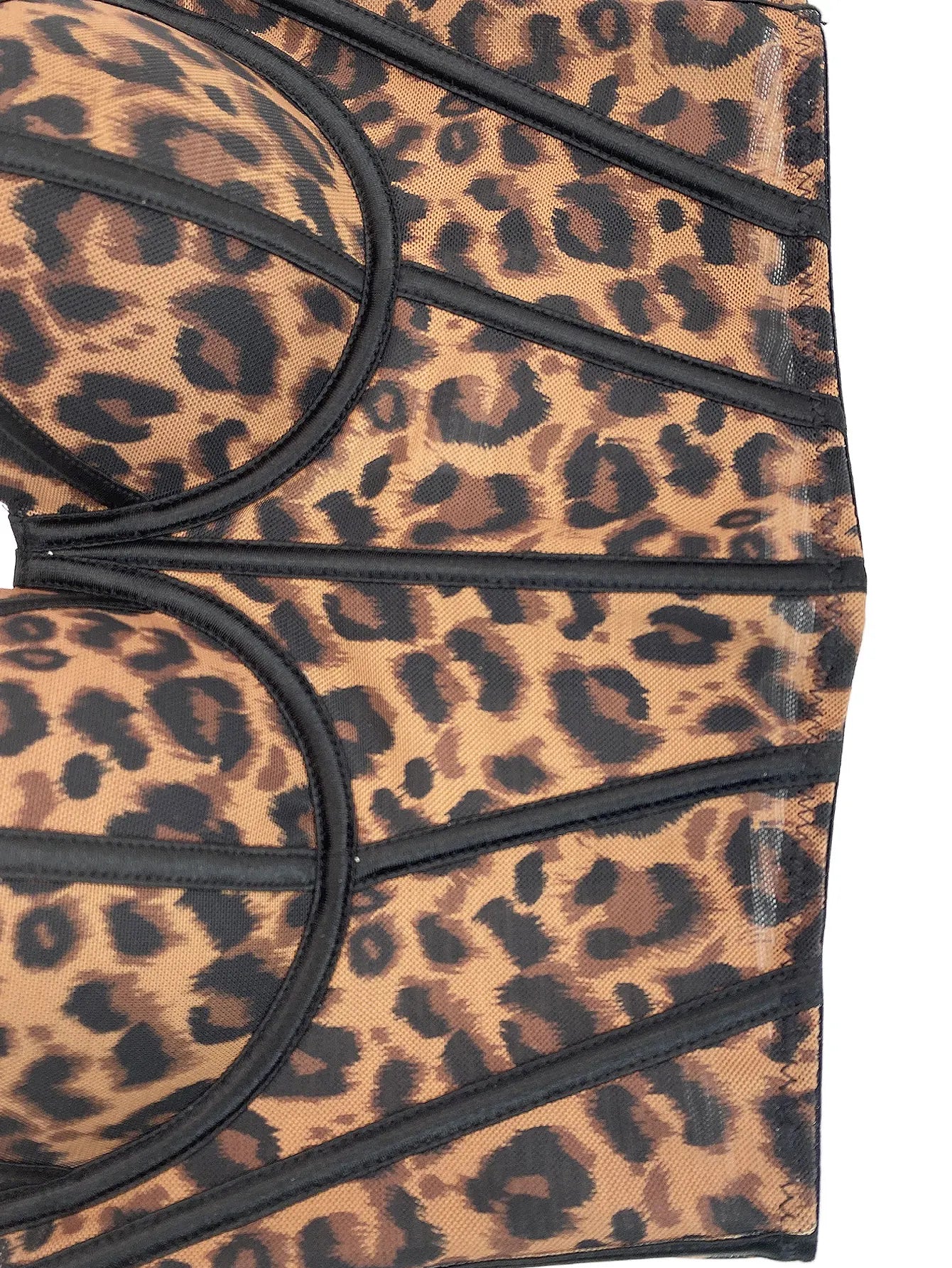 Fishbone Corset Cross-Border European and American Leopard Print Spicy Girl Tank Top Sexy Inner Wear Camisole High-End Outerwear Bra