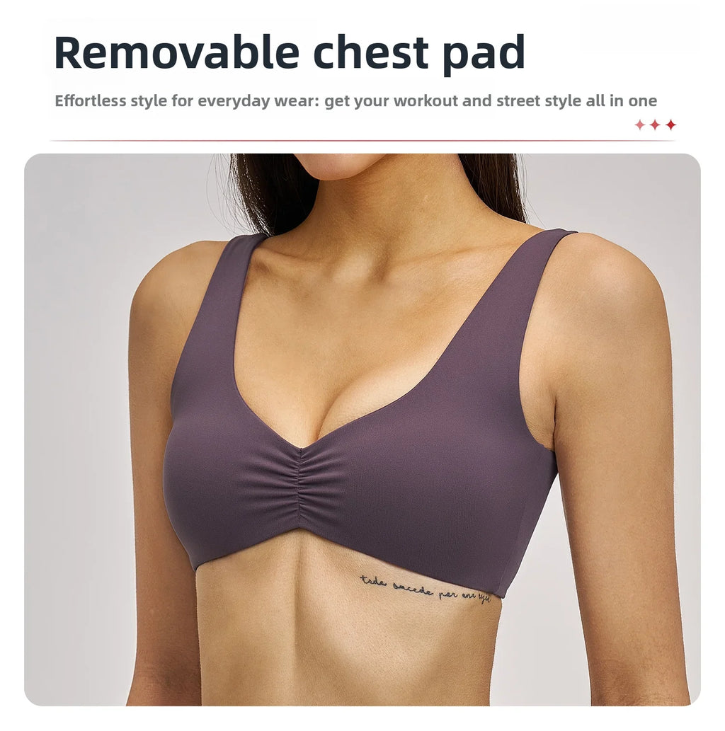 Sports Bra Women Top Push Up Fitness Yoga Bra High Strength Underwear Sport Top Breathable Running Vest Bralette Gym Wear Female