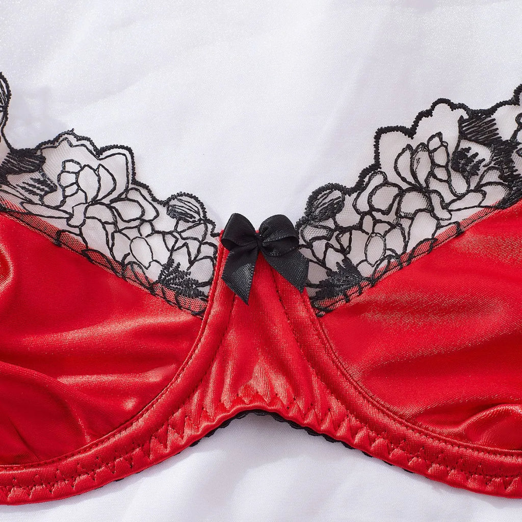 Toucheart Sexy Underwear Lace Patchwork Sissy Slim High Waisted Women Interesting Gather Together Charming Lingerie Intimate Set