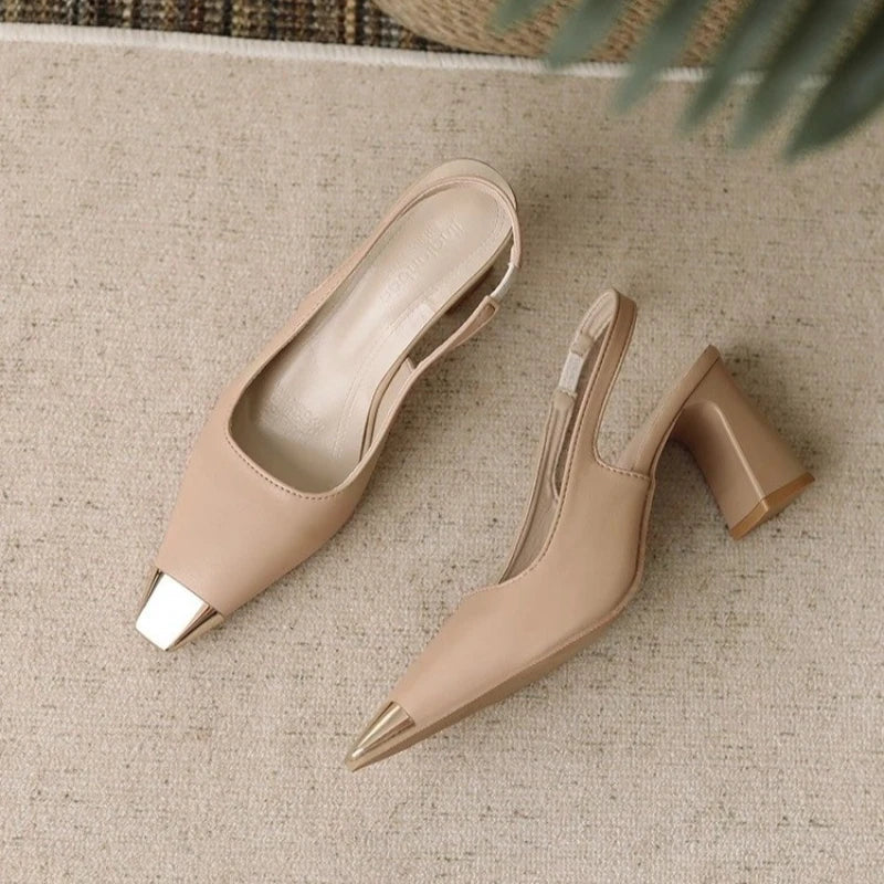 2026 summer women's shoes street style pointed women's pumps fashion thin high heels elegant prom ladies sandals shoes