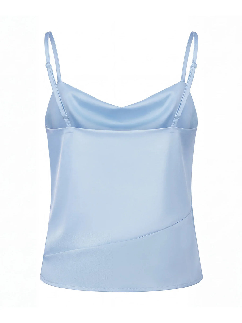 Womens  Tank Tops Solid Color Satin Cowl Neck Spaghetti Strap Going Out Vest Summer Daily Casual Elegant Camis Streetwear