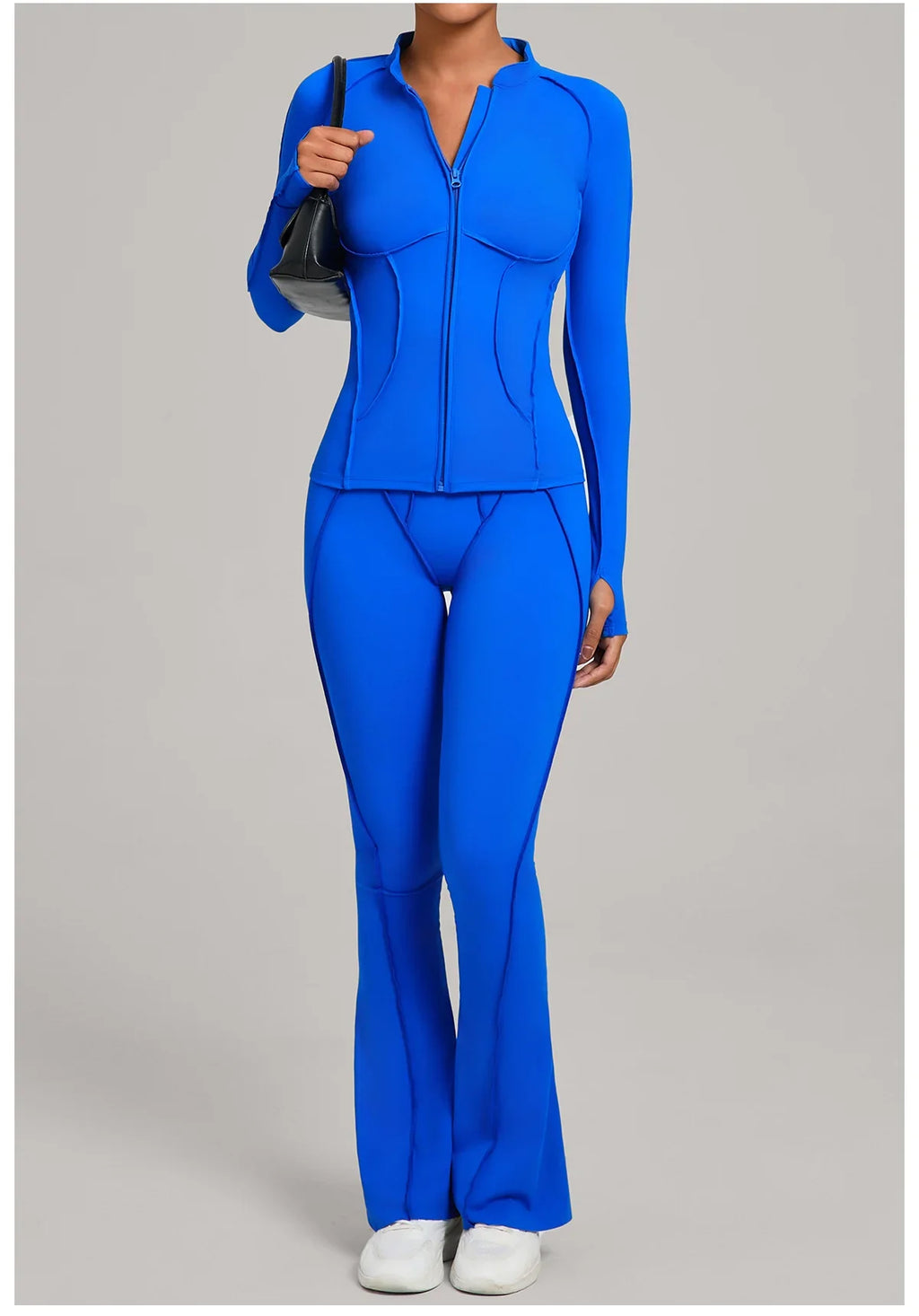 Women Tracksuit 2PCS Yoga Suit Sports Set Gym Set Running Outfits Workout Clothes Sports Long Sleeve Athletic Wear Yoga Clothing