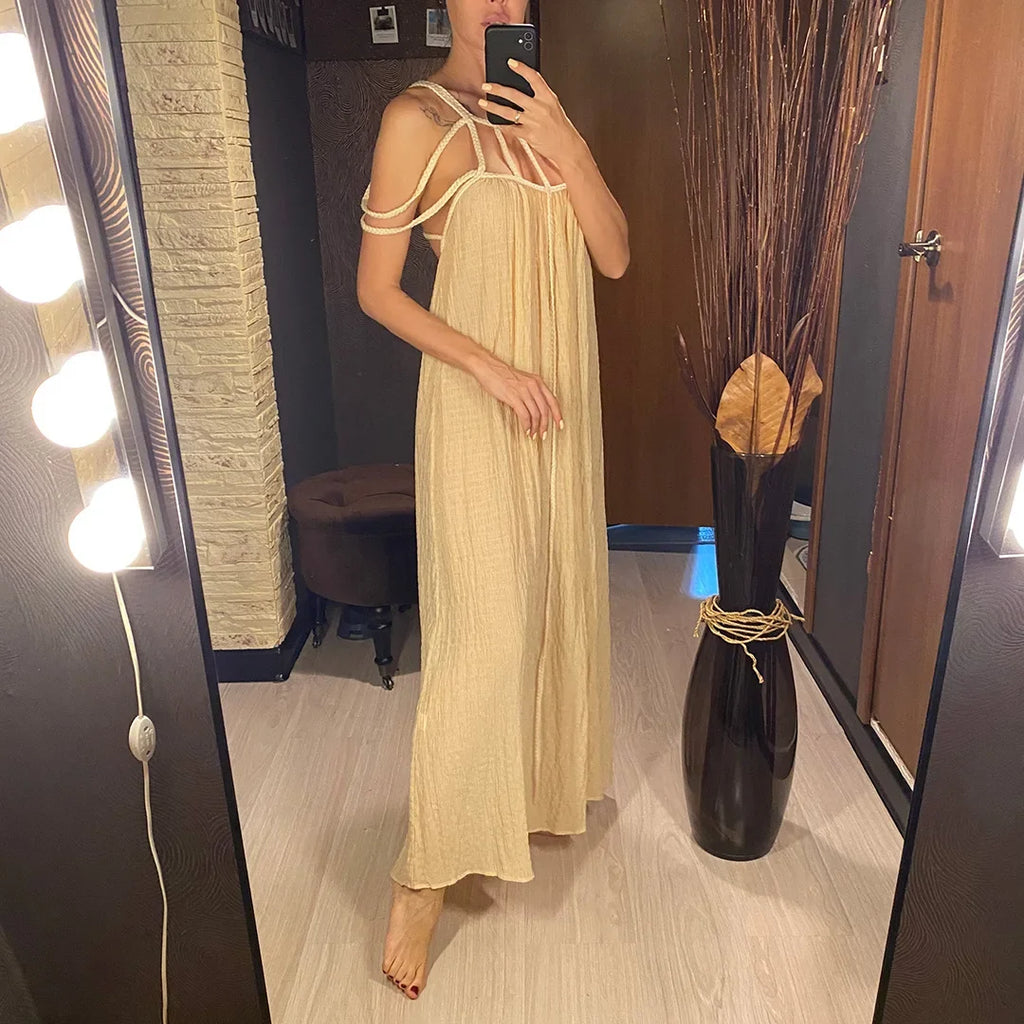 5 Colors Hollow Out Backless Crochet Knitted Tunic Beach Cover Up Cover-ups Beach Dress Beach Wear Beachwear Female Women V5429