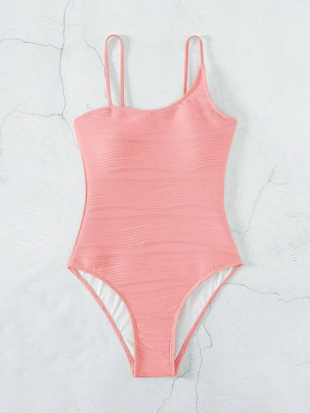 2026 Plain One Shoulder Swimsuit One Piece Solid Swimwear Women Sexy Bathers Bathing Swimming Swim Suit Female Beachwear