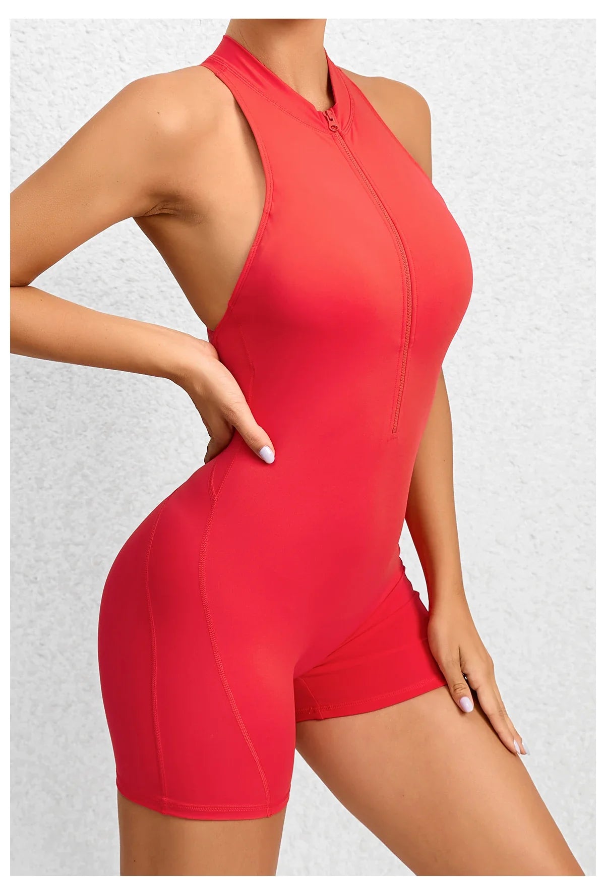 Women Yoga V Backless Jumpsuit Workout Bodysuit Sleeveless Gym Bodycon Sportswear Fitness Yoga Suit One Piece Outfit