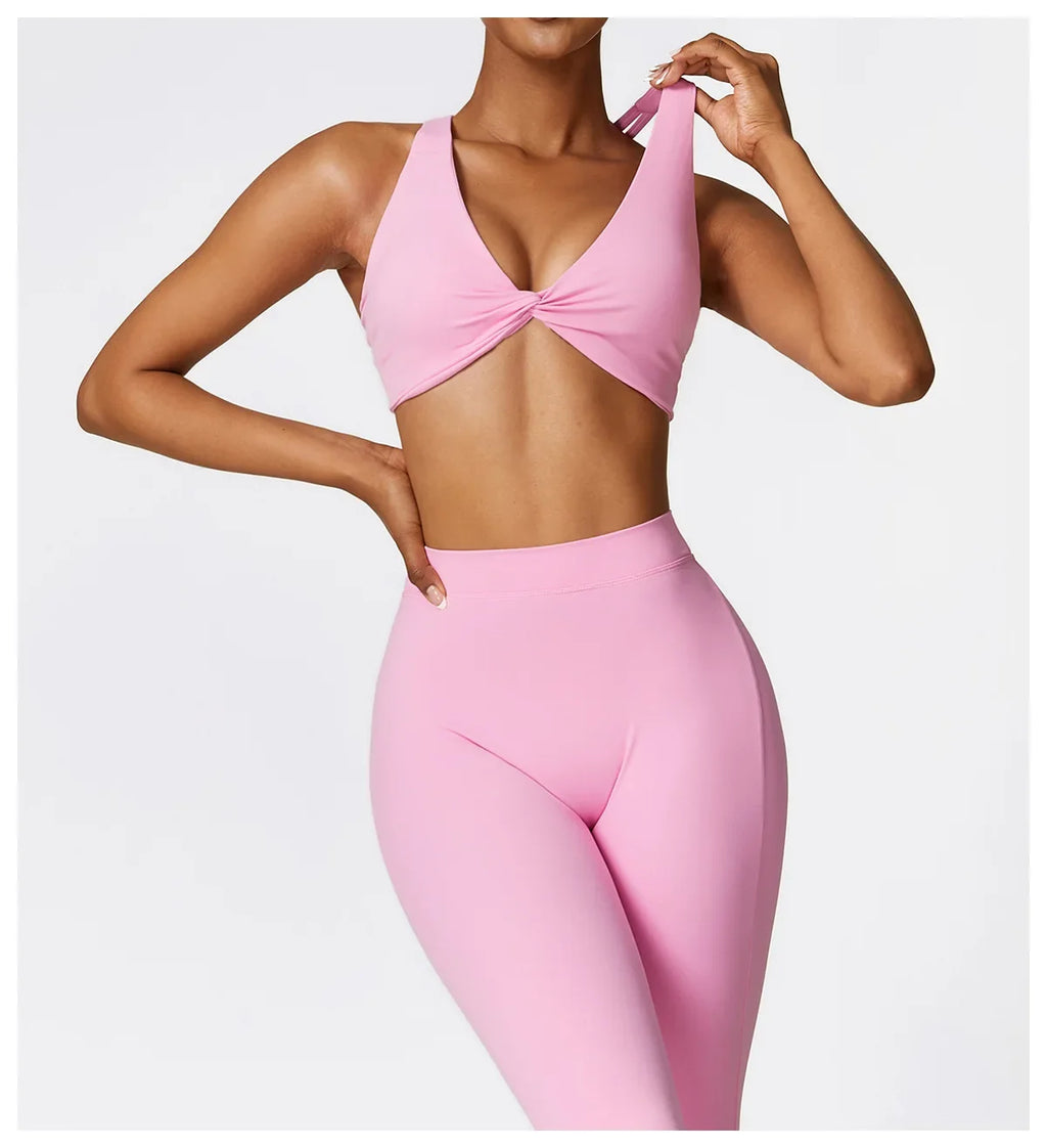 Sexy Sports Leggings Women V Back Scrunch Flares Leggings High Waist Yoga Flares Pants Push Up Gym Leggings Women Yoga Clothes