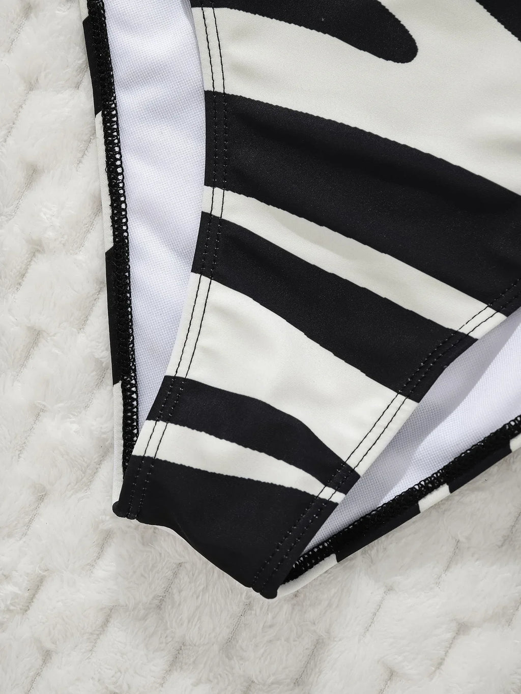 2025 New Women's Black Ground White Dot Printed Swimsuit Halter Neck Low Waist Bikini Set For Summer Female Swimwear Brazilian