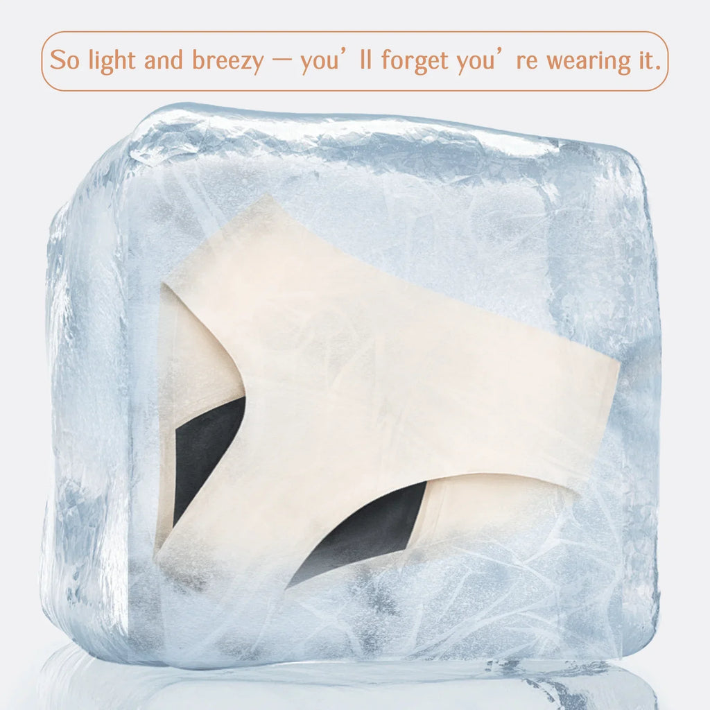 3pcs Period Panties - Seamless, Leakproof Underwear for Heavy Flow with Elegant Wooden Gift Packaging, Great Gift for Women