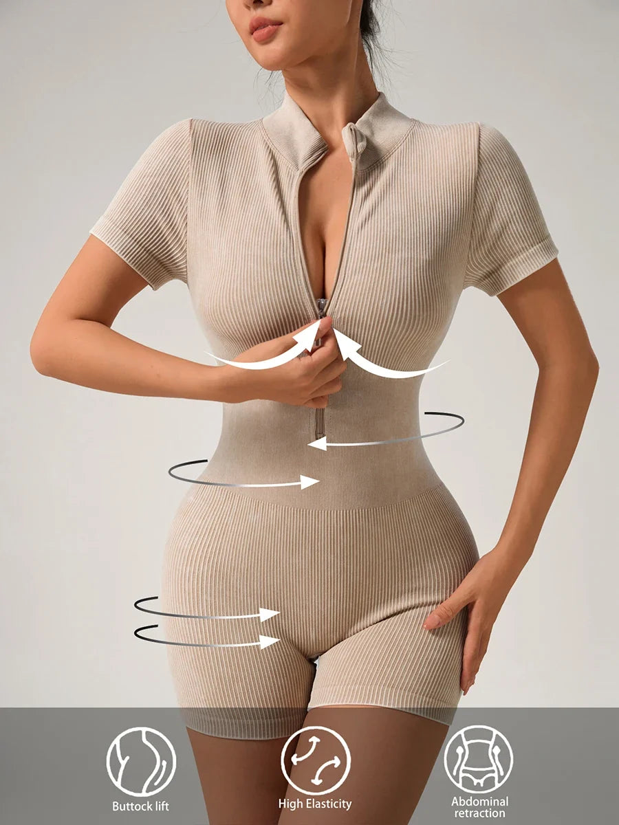 Women Seamless Bodysuit Overalls Woman Gym Jumpsuit Clothing Yoga Clothes Fitness Rompers Women Sports Leggings Shorts Trend