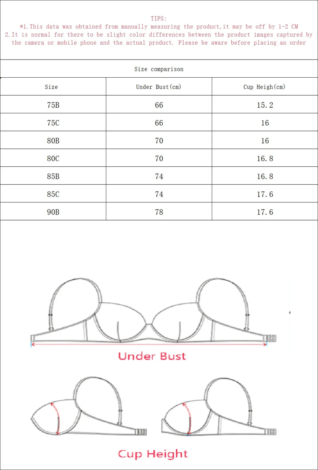 1pcs High quality black lingerie sexy gathering bra 3/4 cup women's underwear all year round daily underwear U044