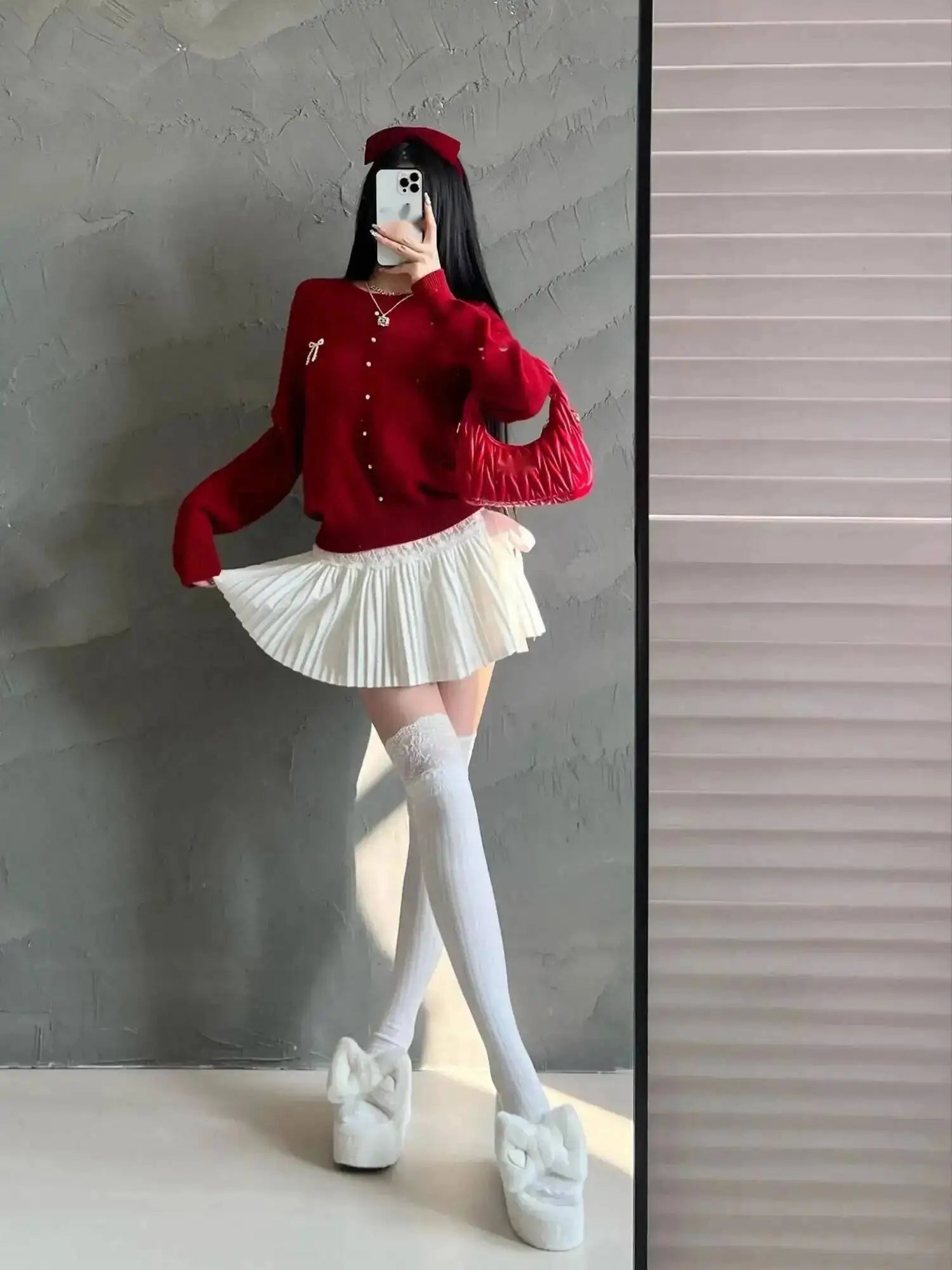 Design Sense Pure Love Girl Pink Cake Skirt Exquisite Sweet Lace Splicing Pleated Skirt Short Skirt Sweet Korean Women 2QEB
