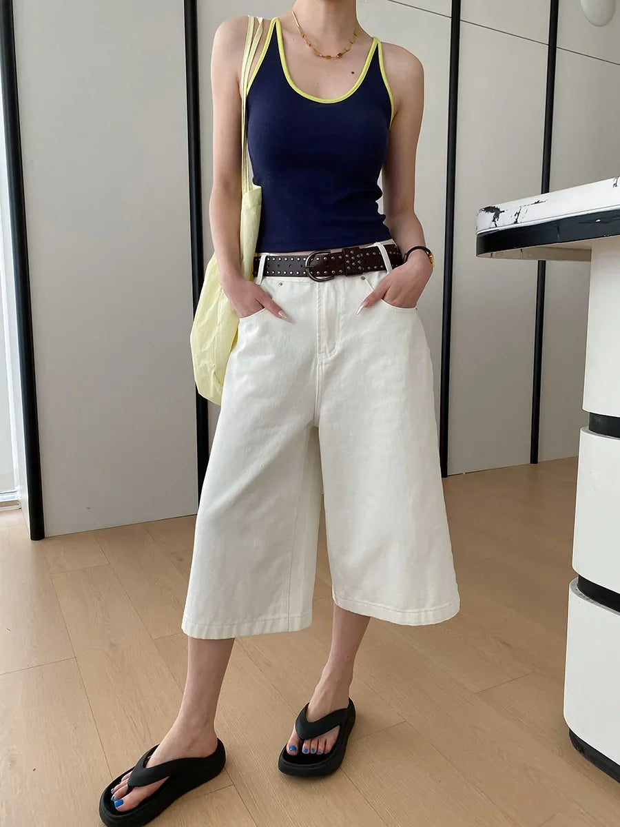 Sports vest U-neck slim fit camisole bottoming T-shirt