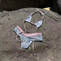 Swimwear 2026 Sexy Women's swimsuit Push Up Bikinis Patchwork Bikini Set Stripe Biquini Bathing Suit Summer Beachwear Female
