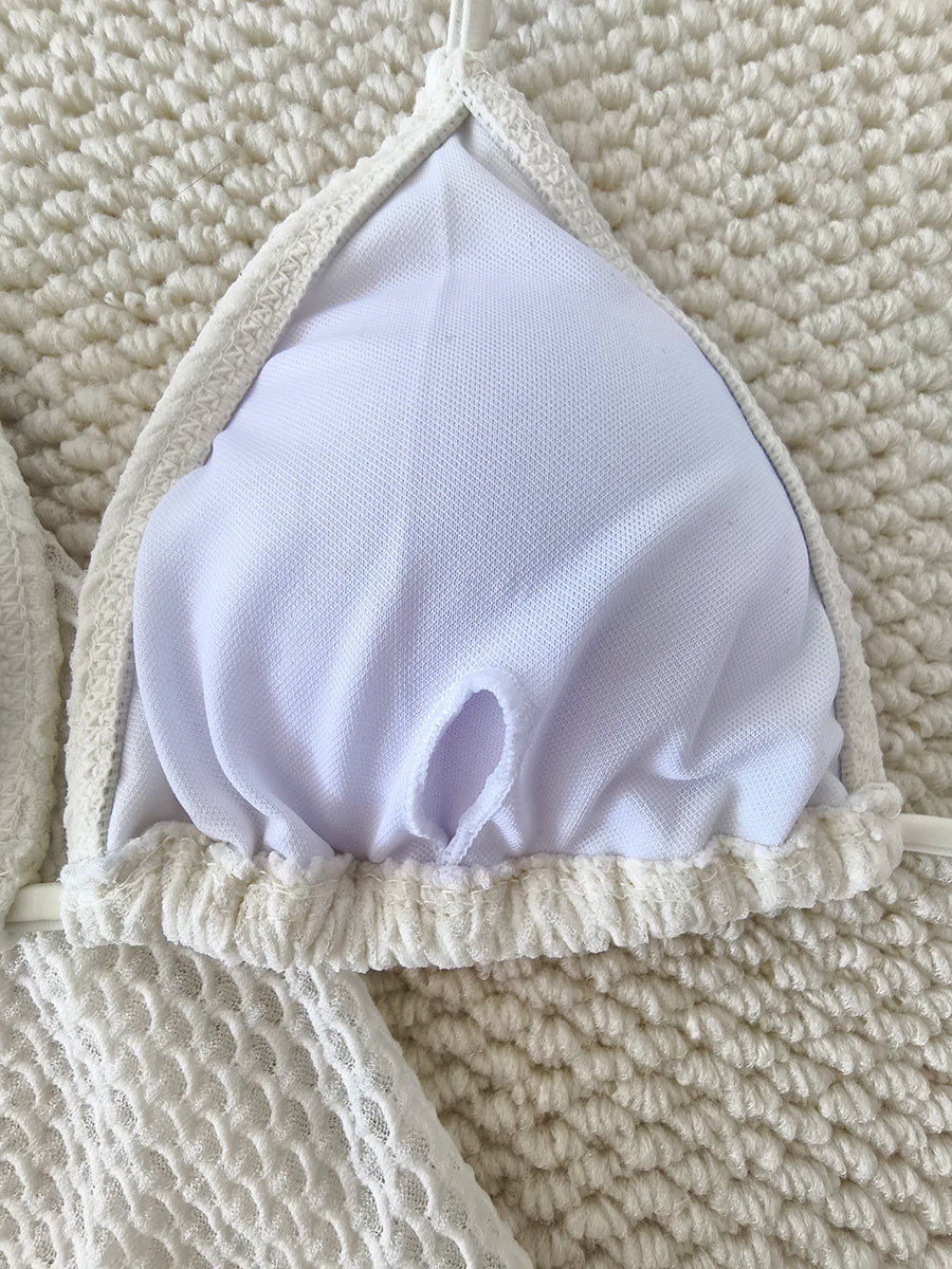4 Pieces Halter String Bikinis 2026 Tops & Skirt Solid Swimwear Female Sexy Swimsuit Women Bathers Bathing Swimming Swim Suit